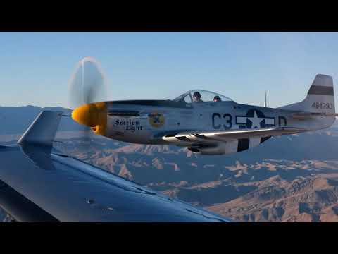 Close Formation P-51 Mustang Intercept
