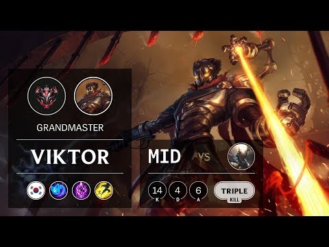 Viktor Mid vs Pantheon - KR Grandmaster Patch 9.23
