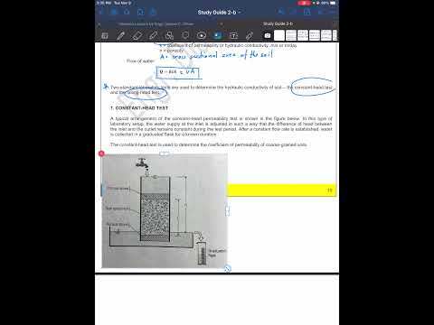 Geotechnical Engineering: Flow of Water Through Soil (Permeability & Seepage) Part 1