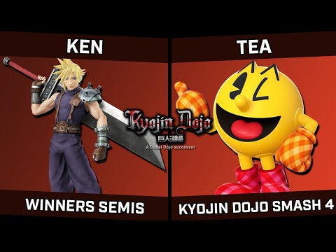 KEN (Cloud) vs Tea (Pac-Man/Bayonetta) - Kyojin Dojo Smash 4