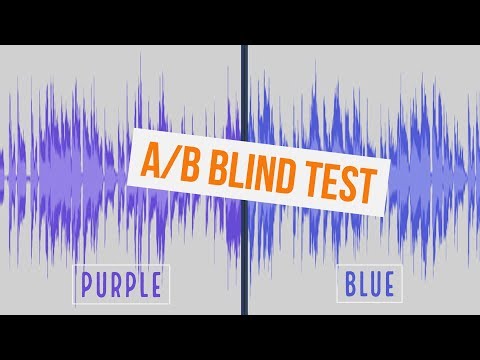 Blind A/B Speaker Test - Purple vs. Blue