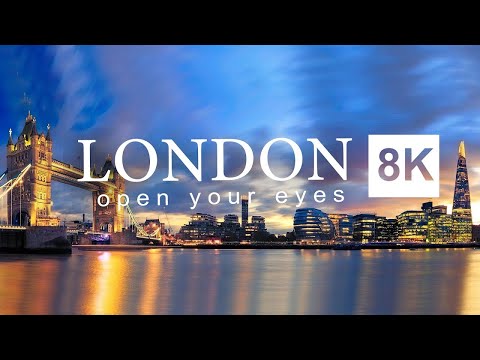London 8k view of relaxing scenario and music of piano, for sleep and reading #Sonic_Scene