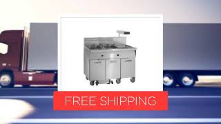 Imperial IFSCB675ET (6) 75 lb. Fryers Electric Floor Fryer with Thermostatic Controls and Built-In Filter System, 208 Volts