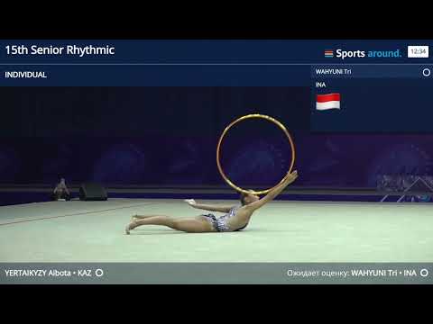 YERTAIKYZY Aibota (KAZ) HOOP AA 33,85 - Asian Championship 2024