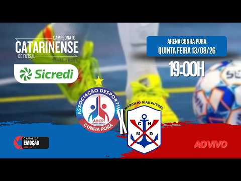 AO VIVO - ADCP x Marcílio Dias / Catarinense de Futsal Série Prata 2026 - 15ª rodada.