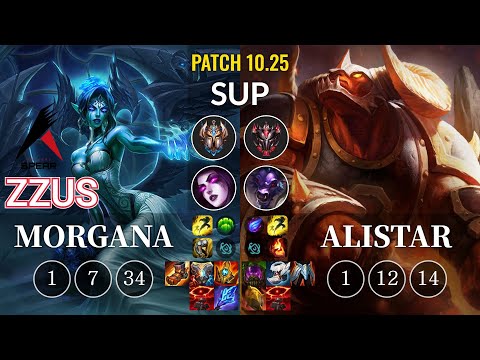 ASP Zzus Morgana vs Alistar Sup - KR Patch 10.25