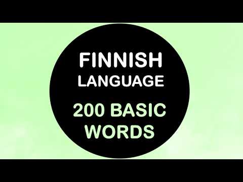 LEARN FINNISH | 200 BASIC WORDS IN FINNISH