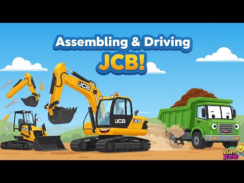 “JCB Assembling & Driving | Fun Construction Trucks for Kids”