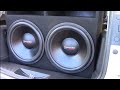 TWO AMERICAN BASS 18 SUBS ON HIFONICS POWER