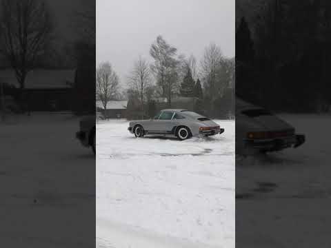 Thumbnail for Classic Porsche 911 Drifting in Snow by Porsche 911, Porsche