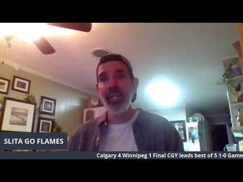 NHL Playoffs Calgary Flames Vs Winnipeg  Jets Game 1