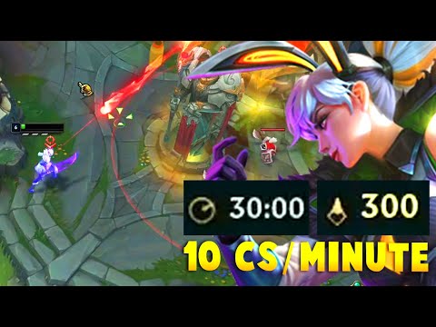 10 CS/Minute Challenger Riven vs Grandmaster Gangplank Top Lane Matchup - Riven Gameplay Commentary