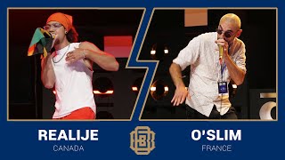 Vocal Scratching 🇨🇦 Realije vs O'Slim 🇫🇷 Beatbox Battle World Championship - Quarterfinal