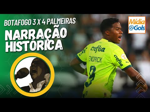 Virada Histórica do Verdão -  Narrador [ENLOUQUCE ABSURDAMENTE] - Botafogo 3 x 4 Palmeiras
