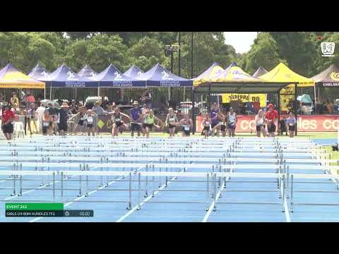 Girls U11 80m Hurdles Timed Final 2 : 2024-25 State Track and Field Championships