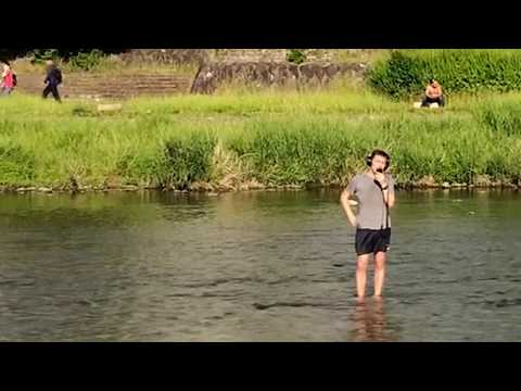 THIS MAN FLEW TO JAPAN TO SING ABBA IN A BIG COLD RIVER