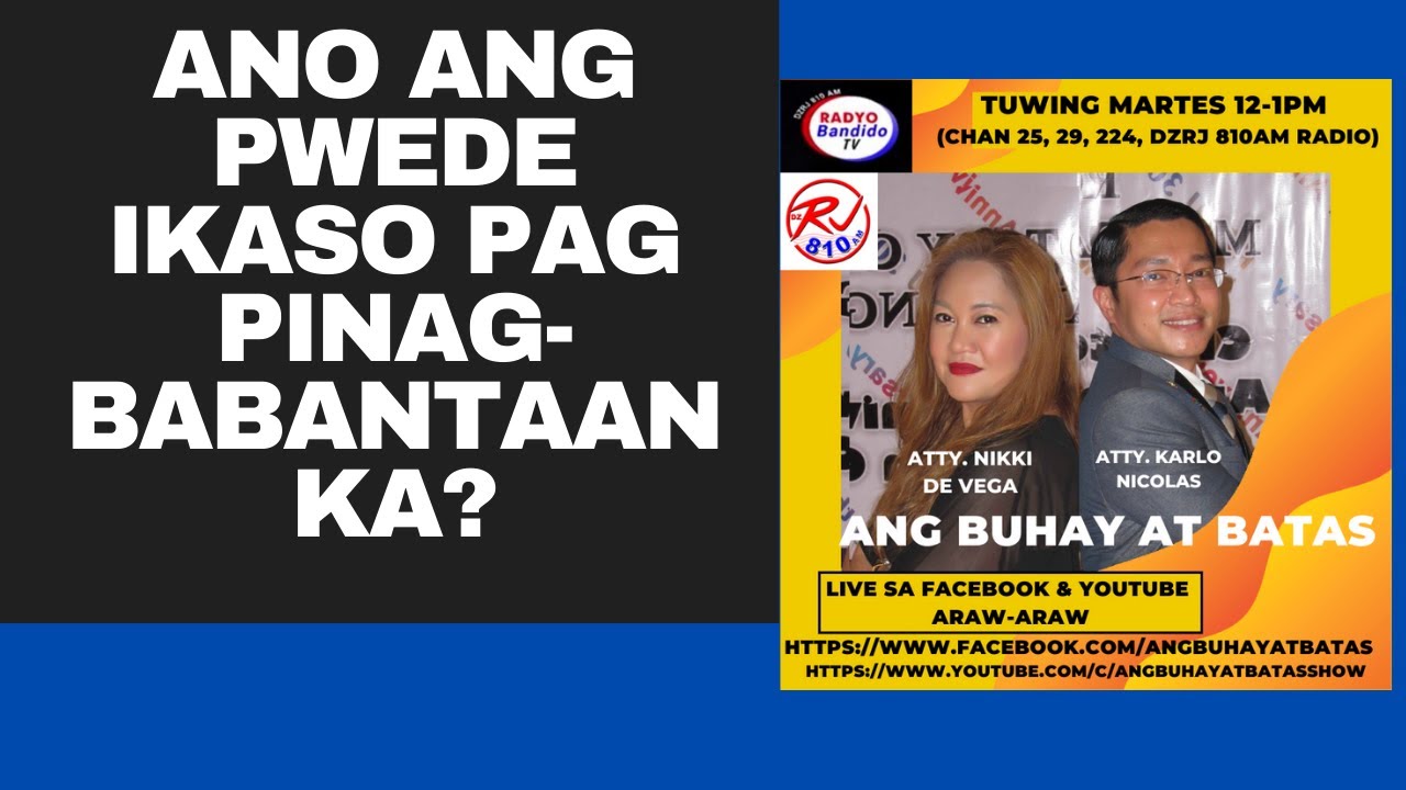 Putar video ANO ANG PWEDE IKASO PAG PINAG-BABANTAAN KA sekarang ANO ANG PWEDE IKASO PAG PINAG-BABANTAAN KA