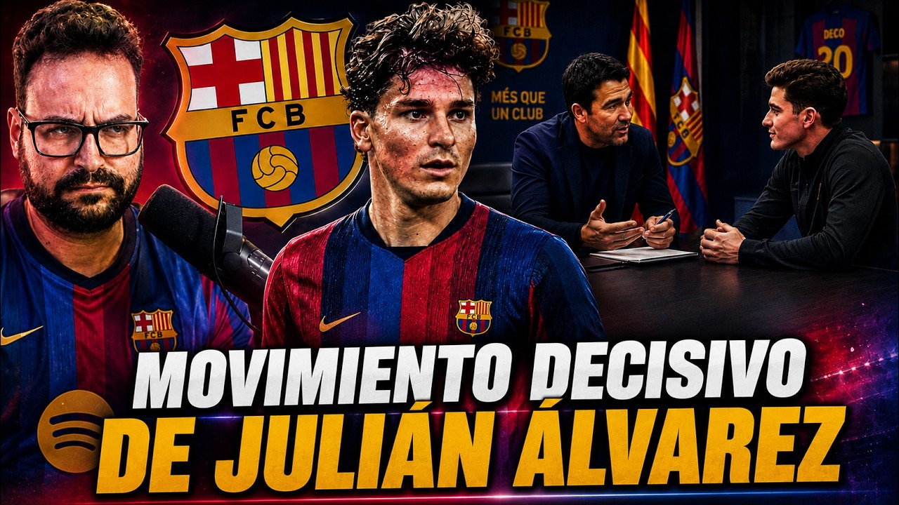 💣DESVELADO: ¡MOVIMIENTO DECISIVO de JULIÁN ÁLVAREZ para FICHAR por el BARÇA! DETALLES de la REUNIÓN