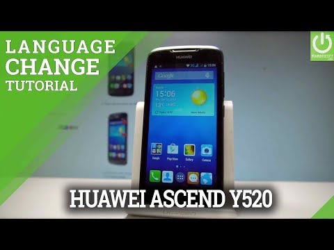 How to Change Language in HUAWEI Ascend Y520 |HardReset.info