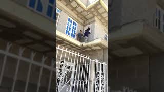 WTF climbing a house!!!!