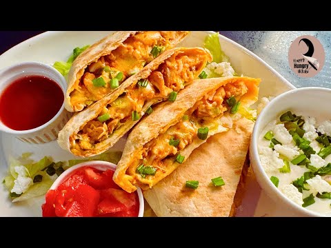 Buffalo Chicken Crunch Wraps