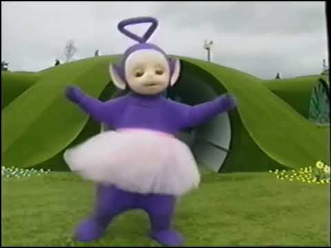 Teletubbies- Tinky Winky jumps for fun