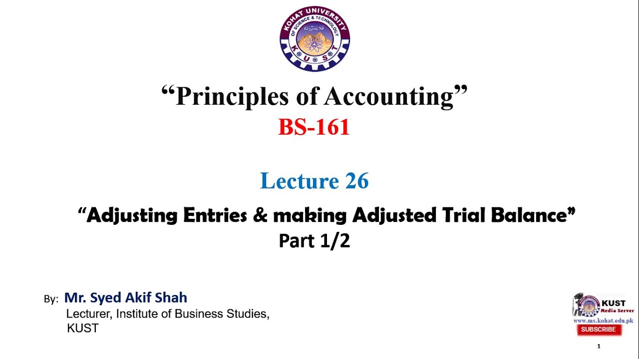 Adjusting entries and making Adjusted Trial Balance | Part 1/2