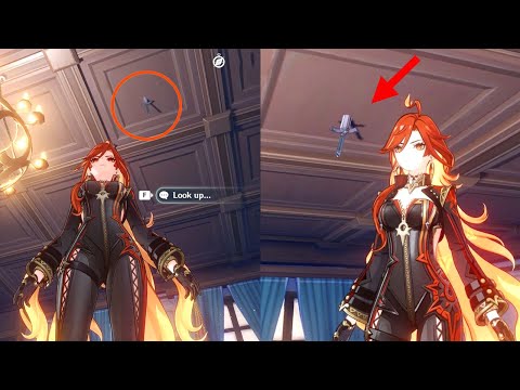 Mondstadt Attack Easter Egg 5.6 : A Sword into the Ceiling of the Knights of Favonius Room