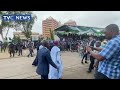 Rauf Aregbesola Arrives Eagle Square For 2023 Presidential Inauguration