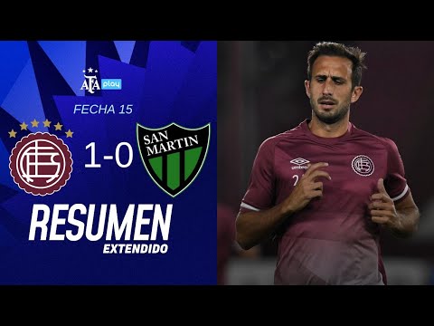 Lanus 1 vs 0 San Martín San Juan | #TorneoApertura2025 | Resumen Extendido | Fecha15
