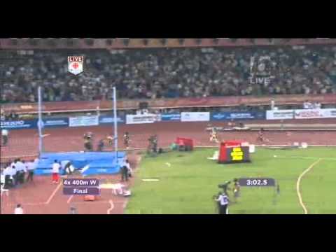 Women's 4x400 relay - CWG - 2010 - Delhi - India wins Gold