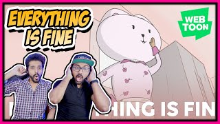 EVERYTHING IS FINE BLIND REACTION | NEW HORROR WEBCOMIC?! | WEBTOON REACTION