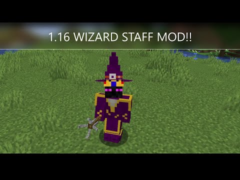Insane wizard staff mod in Minecraft!!