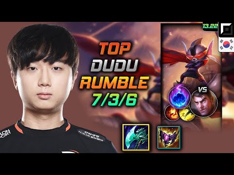 Rumble Top Build DuDu Night Harvester Arcane Comet - LOL KR Challenger Patch 13.22
