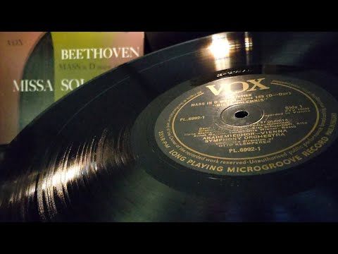 1951年【英】VOX LP2枚組 クレンペラー指揮 ウィーン交響楽団 Beethoven “Missa Solemnis” in D major ベートーヴェン「ミサ・ソレムニス」ニ長調 作品123