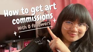 How to get art commissions if you have 0 followers
