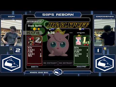 S@PS Reborn Melee Singles - Soupo (Marth) vs SonofaShepherd (Puff) - Top 16 Winners Semis