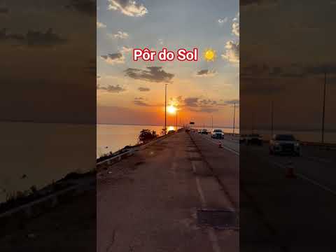Lindo pôr do Sol #pordosol #praia #paisagem #palmas #tocantins #brasil  #youtubeshorts