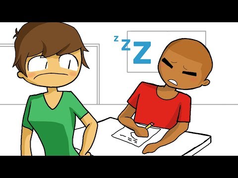 学校で寝る (Sleeping in School)