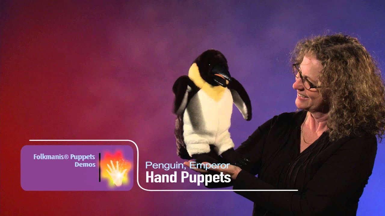 Folkmanis® Emperor Penguin Puppet Demo - Retired