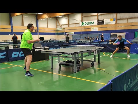 Turnier in Bremen - Klasse bis 1750TTR - Action mit langer Noppe - Andre Doleske vs Jonny Langkowski