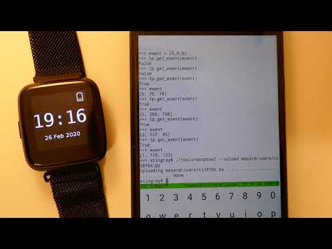Developing for Pine64 PineTime using wasp-os and MicroPython 