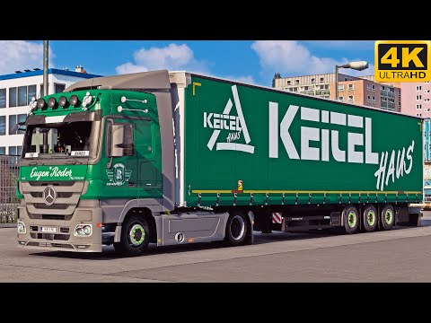 [G29] ETS2 (4K 60FPS) | PROMODS | MERCEDES ACTROS MP3 1846 | RZESZÓW 🇵🇱 - ELBLĄG 🇵🇱