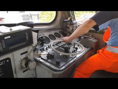 Diesellok Führerstandsmitfahrt V 100 212er Osthafen Juli 2014