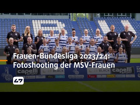 STUDIO 47 .live | START DER FRAUEN-BUNDESLIGA 2023/24: FOTOSHOOTING DER MSV-FRAUEN
