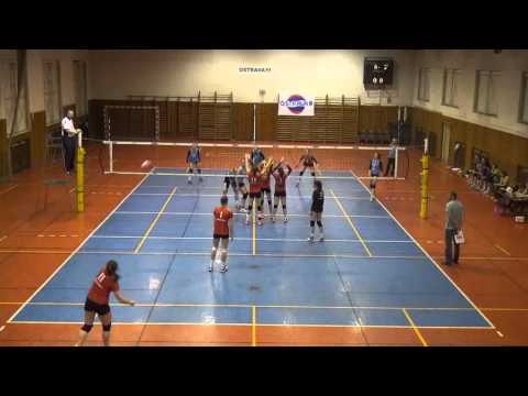 TJ Ostrava - Hradec Králové  3:0 (17, 15, 18)