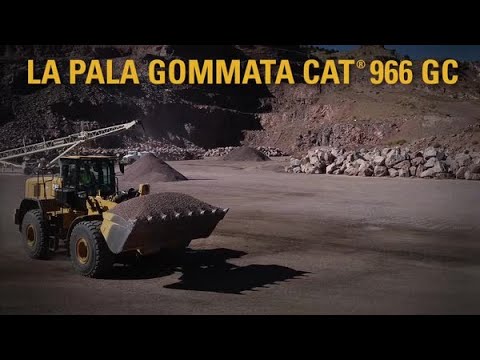 Nuova pala gommata Cat 966 GC - YouTube