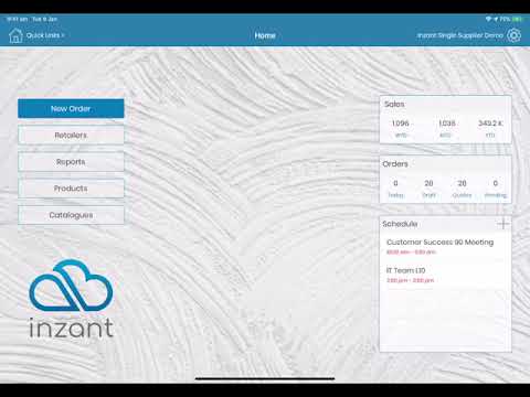 Inzant Sales iPad - How easy is ordering with Inzant, what a great Handshake replacement