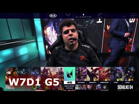 Fnatic vs FC Schalke 04 | S9 LEC Spring 2019 Week 7 Day 1 | FNC vs S04 W7D1