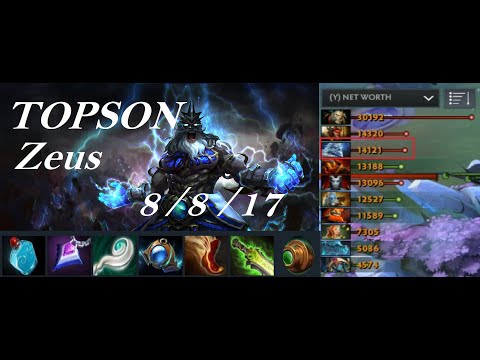 TOPSON Zeus - bully Zeus earlier - OG vs Winstrike Full Game3 - Dota2